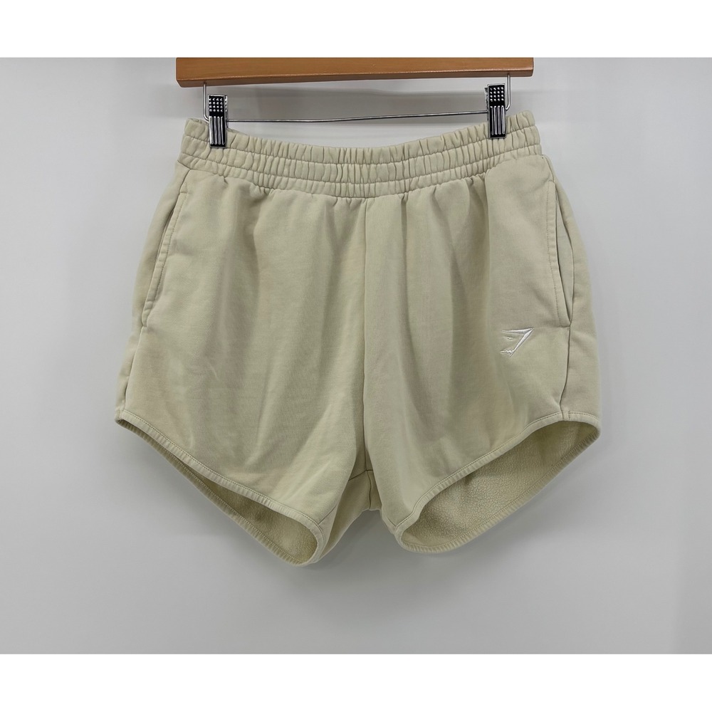 Gymshark Training Sweatshorts Women's Large Yellow Fleece 3.5" Inseam